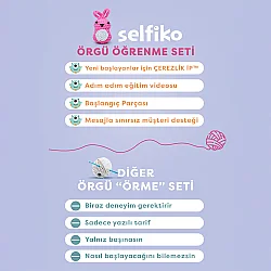 Selfiko Tavşik Örgü Öğrenme Seti - 4