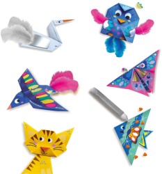 Ses Creative Origami - Cute Animals - With Glitter And Feathers Sc014783 - 5