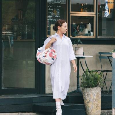 Shupatto Compact Bag Folding Bag - L - Hagire S468Hag - 6