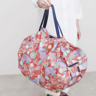 Shupatto Compact Bag Folding Bag - L - Ougi S477Ou - 3