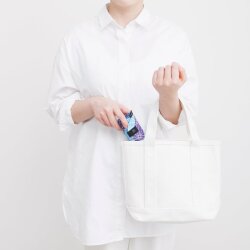 Shupatto Compact Bag Folding Bag - M - Asanoha S464As - 7