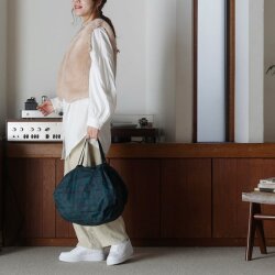 Shupatto Compact Bag Folding Bag - M - Deep Forest S489Df - 6