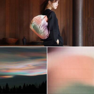 Shupatto Compact Bag Folding Bag - M - Pearly Sky S489Ps - 4