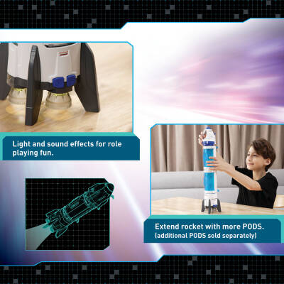 Silverlit Astropod Main Shuttle And Metal Detector Tool Sil/80339 - 3