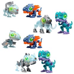 Silverlit Biopod Cyberpunk Dual Dinosaur Robot 8-Piece Display Assortment Sil/88112 - 2