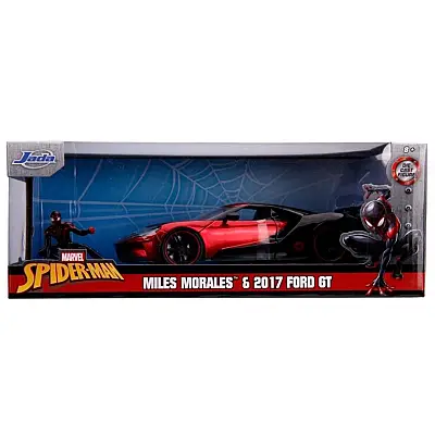 Jada Spiderman Marvel Miles Morales 2017 Ford GT 1:24 9331190314R00 - 4