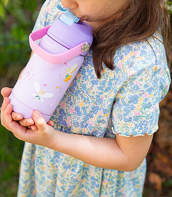 Sipnjoy Flipsip Çocuk Termosu Pipetli Suluk (360 ml) - Fairy Sparkle - 2