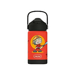 Sipnjoy Flipsip Çocuk Termosu Pipetli Suluk (360 ml) - Firefighter Buddy - Sipnjoy