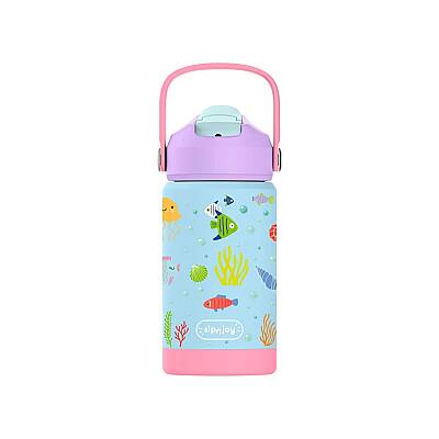 Sipnjoy Flipsip Çocuk Termosu Pipetli Suluk (360 ml) - Ocean Whisper - 1