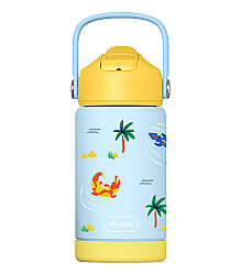 Sipnjoy Flipsip Çocuk Termosu Pipetli Suluk (360 ml) - Snappy Croc - Sipnjoy