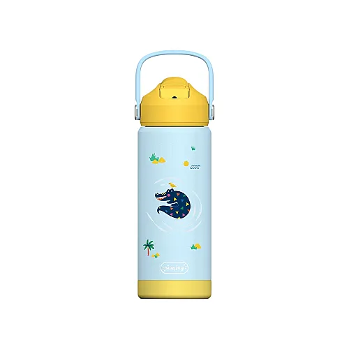 SipnJoy FlipSip Çocuk Su Termosu (550 ml) - Snappy Croc - 1