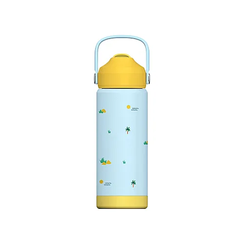 SipnJoy FlipSip Çocuk Su Termosu (550 ml) - Snappy Croc - 2