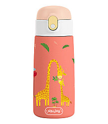 Sipnjoy Sipsquad Çocuk Termosu Pipetli Suluk (480 ml) - Giggle Giraffe - 1