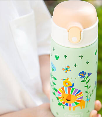 Sipnjoy Sipsquad Çocuk Termosu Pipetli Suluk (480 ml) - Lively Roar - 2