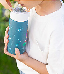 Sipnjoy Sipsquad Çocuk Termosu Pipetli Suluk (480 ml )- Turtle Voyage - 3