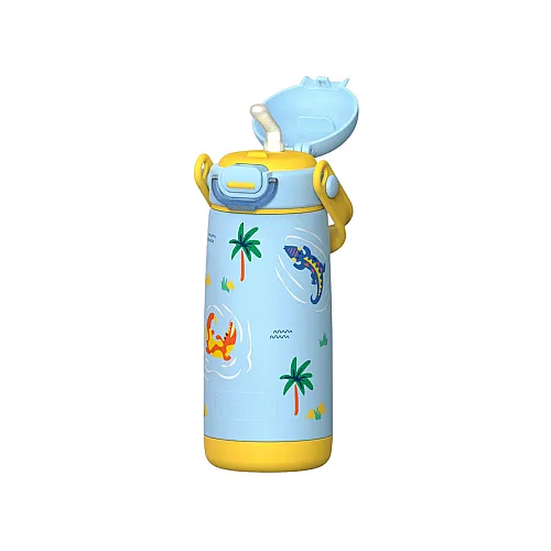 SipnJoy SipSquad Plus Çocuk Su Termosu (480 ml) - Snappy Croc - 3