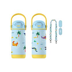 SipnJoy SipSquad Plus Çocuk Su Termosu (480 ml) - Snappy Croc - 4