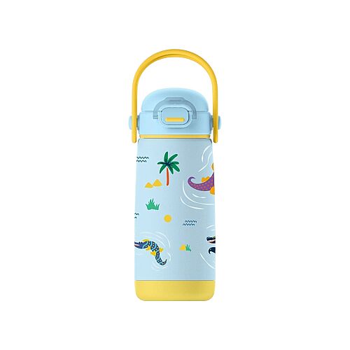 SipnJoy SipSquad Plus Çocuk Su Termosu (480 ml) - Snappy Croc - 2