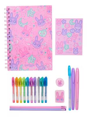Smiggle All Stars A5 Essentials Stationery Gift Set With Pen, Pink 482271 - 1