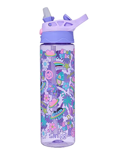 Smiggle All Stars Plastik Suluk 650 ml Leylak 456060 - 1