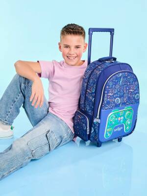 Smiggle Beta Wheeled School Bag Navy Blue 455787 - 5