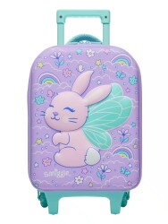 Smiggle Blast Off Junior Rabbit Patterned Wheeled School Bag Lilac 452875 - 1