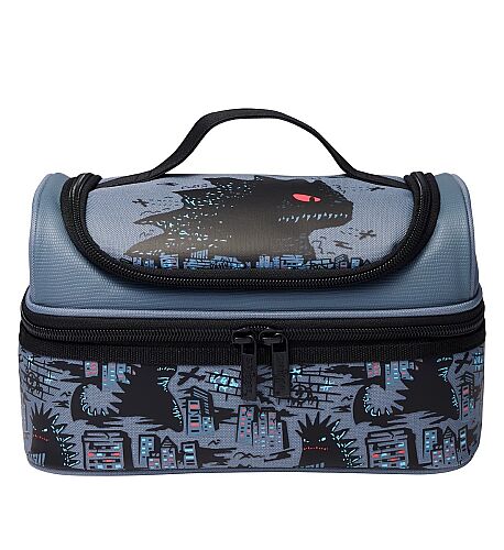 Smiggle Bright Eyes Çift Katlı Beslenme Çantası Gri 457459 - 1