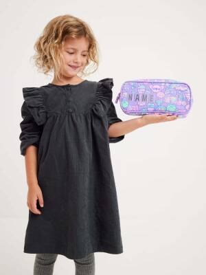 Smiggle Curious Cruiser Id Pencil Case Lilac 456741 - 3