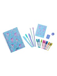 Smiggle Epic Adventures A5 Lined Notebook Stationery Gift Set Aqua 482229 - 1