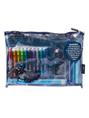 Smiggle Epic Adventures A5 Lined Notebook Stationery Gift Set Navy Blue 482229 - 2