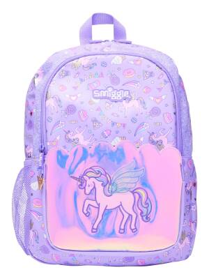 Smiggle Fun Fair Classic Backpack Lilac 455729 - 1