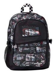 Smiggle Limitless Classic Attach Backpack Black/Gray 455348 - 1