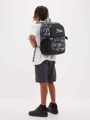 Smiggle Limitless Classic Attach Backpack Black/Gray 455348 - 6