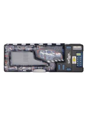 Smiggle Limitless Pop Out Pencil Case Black/Gray 455628 - 1