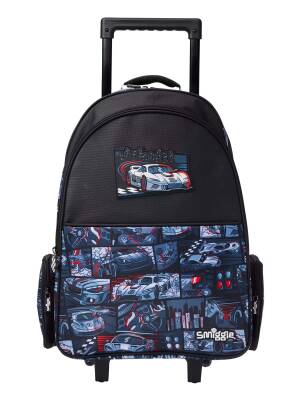 Smiggle Limitless Wheeled School Bag Black/Gray 455358 - 1