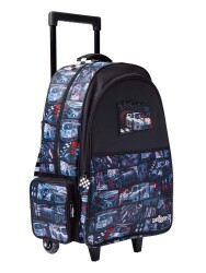 Smiggle Limitless Wheeled School Bag Black/Gray 455358 - 2