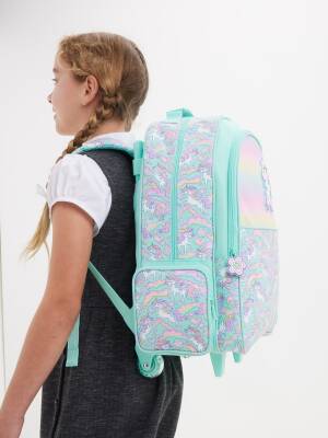 Smiggle Limitless Wheeled School Bag Mint 455358 - 8