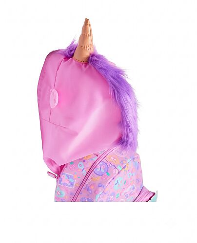 Smiggle Little Journeys Junior Kapüşonlu Karakter Sırt Çantası Pembe 458340 - 3
