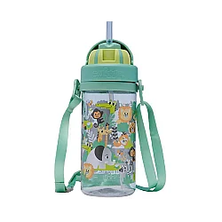 Smiggle Little Journeys Mini Plastik Suluk 400 ml Yeşil 458385 - 1