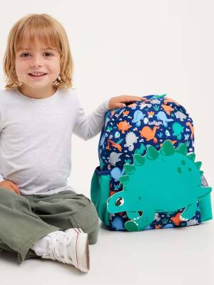 Smiggle Out & About Junior Dinosaur Themed Hooded Backpack - 2