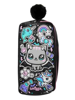 Smiggle Trailblazer Character Pocket Pencil Case – Two Compartments Black-Mix 457062 - 1