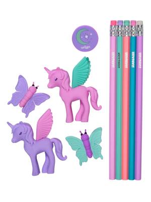 Smiggle Vision Boxed Set With Eraser And Pen, Lilac 470058 - 2