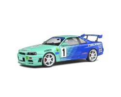 Solido 1:18 Nissan Skyline (R34) Gt-R Green #1 H.Takeuchi/Y.Tachikawa Jgtc 2 S1804304 - 1