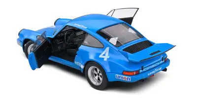 Solido 1:18 Porsche 911 Iroc Blue #4 Follmer Iroc Riverside 1974 S1810702 - 3