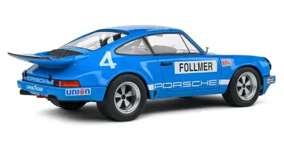 Solido 1:18 Porsche 911 Iroc Blue #4 Follmer Iroc Riverside 1974 S1810702 - 2