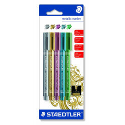 Staedtler Metallic Marker Set Of 5 8323-S Bk5 - 1