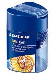 Staedtler Noris Club Design Double Compartment Triangular Pencil Sharpener 512 128 - Staedtler
