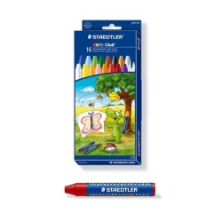 Staedtler Noris Club Stars Design Pastel Crayons, 16-Pack, 2240 C16 - Staedtler