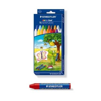 Staedtler Noris Club Stars Design Pastel Crayons, 16-Pack, 2240 C16 - 1
