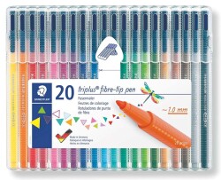 Staedtler Triplus Color Felt-Tip Pen 1.0 Mm Set Of 20 323 Sb20 - 1